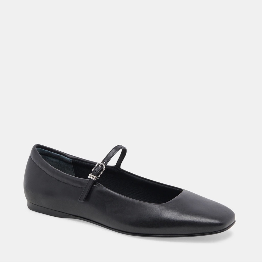 Dolce Vita Reyes Ballet Flats Black Leather size 8.5